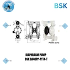 Diaphragm Pump Pneumatic Double BSK BA40PP-PTT4-T Pompa Ball Body Plastic 3